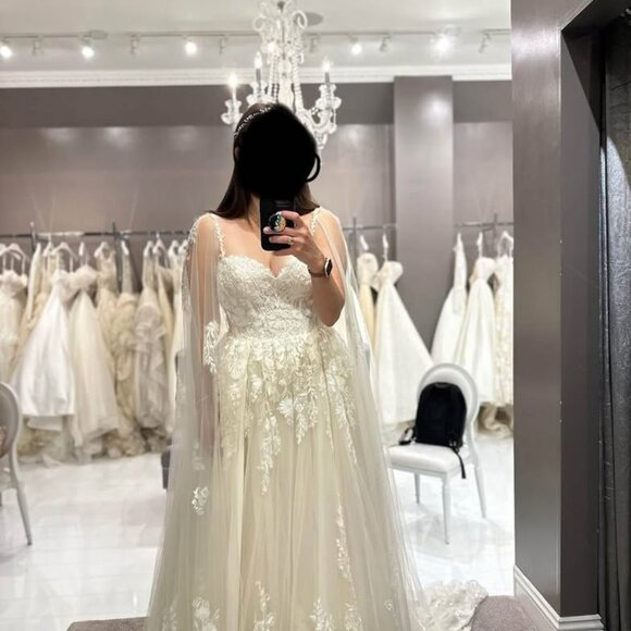 Santorini 3502 Winnie Coture Wedding Dress, Size 14, White - Picture 2 of 2